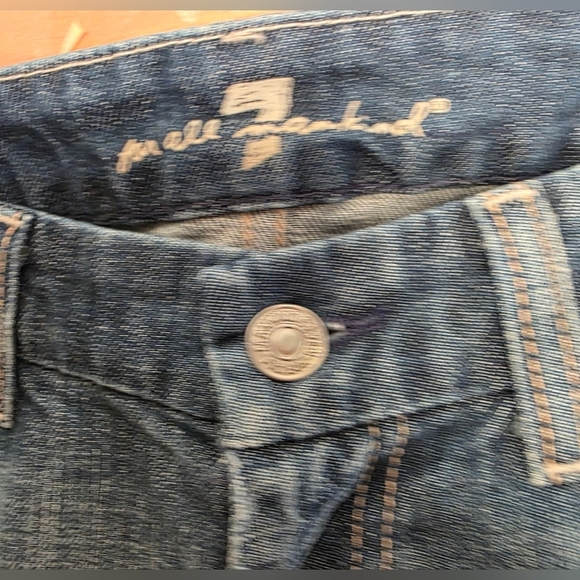 7 For All Mankind Jeans, A Pocket. Bootcut Flair,  Low Rise, 24 " Waist - Picture 3 of 14